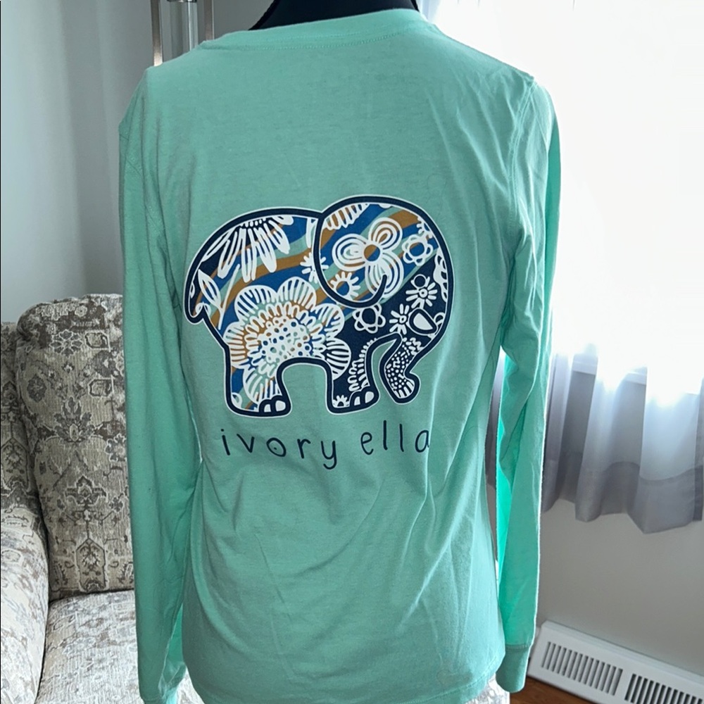 Ivory Ella Seafoam Long Sleeve Tee - Picture 3 of 4